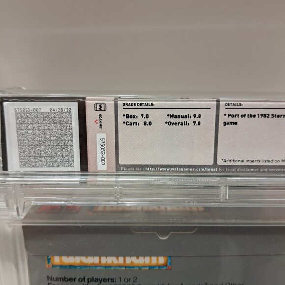 Atari 2600/Sears Tutankham Video Arcade CIB Works Complete WATA 7.0 - Picture 3 of 8